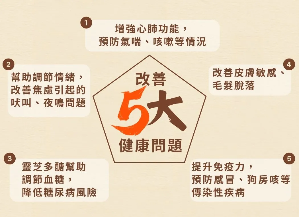 愛寵健 Cosset | 靈芝蟲草犬用肉粒滋味配方 160粒 | BB: 30 Aug 2028